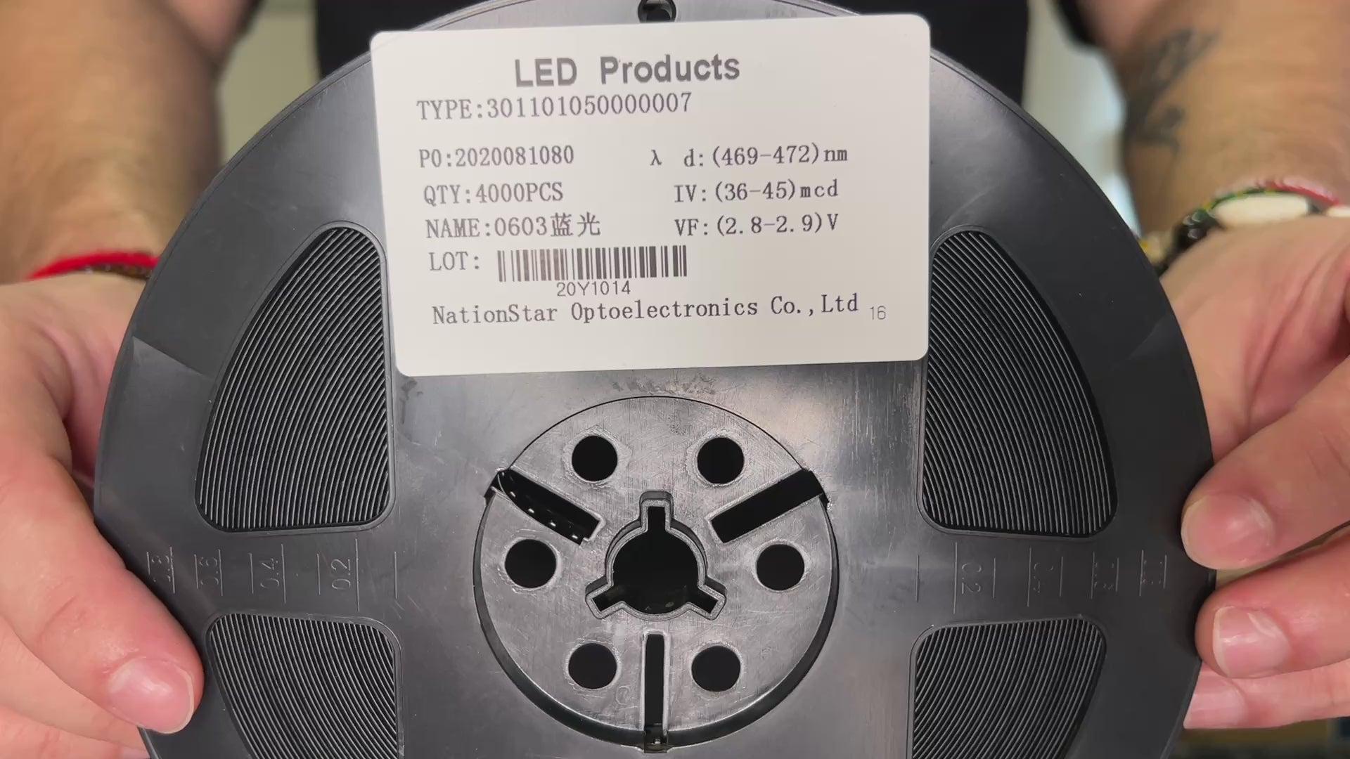 LED SMD 19-217/BHC-ZL1M2RY/3T Blue 2.8V NationStar 4,000 pcs